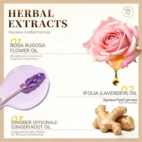 3PCS Massage Oil Set, Ginger, Rose, Lavender & Eucalyptus, 3 x 30ml — view 6