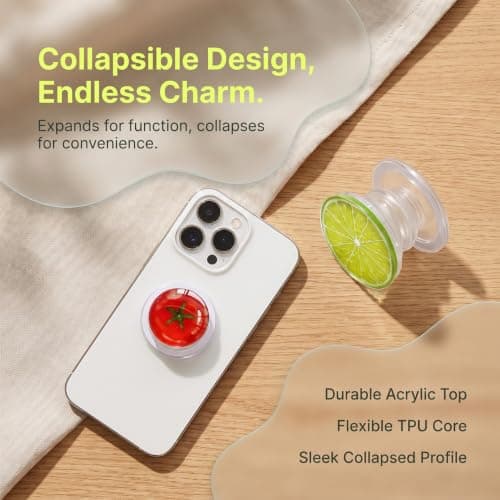 3-Pack Fruit Phone Grip Collapsible Kickstand — view 3