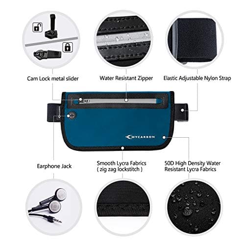 MYCARBON Travel Money Belt RFID Waist Bag Against Invisible Theft — view 3