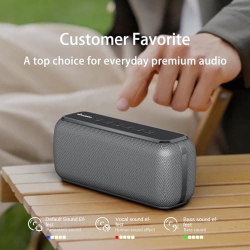 XDOBO X8 II 60W Portable Bluetooth Speaker, IPX5 Waterproof Wireless Speaker with Deep Bass, Bluetooth 5.0, TWS Stereo Pairing, 8H Playtime, TF Card & AUX for Outdoor Party Home — view 3
