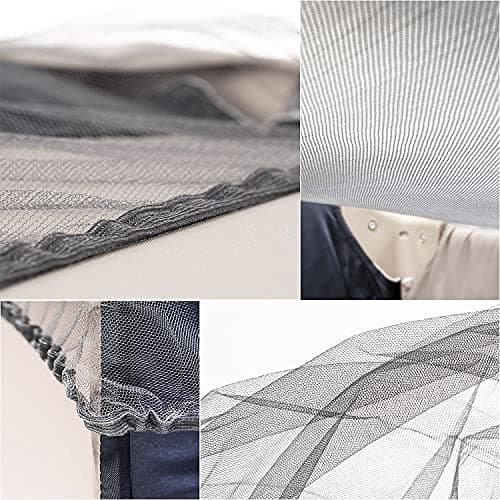 Zamboo Universal Mosquito Net for Travel Cot, Playpen, Cot Bed or Bassinet - Fine Mesh Insect Net for Baby, Toddler, Kids - Grey — view 5
