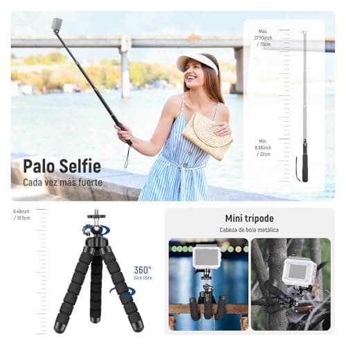 NEEWER 50 in 1 Action Camera Accessory Kit Compatible with GoPro DJI — view 5