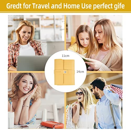 Manicure Set, Sumwitum Nail Care Kit, 16 PCS Nail Clippers Pedicure Kit, Stainless Steel Professional Nail Clipper Set with Leather for Women/Men/Friends and Parents Gifts (Yellow) — view 6