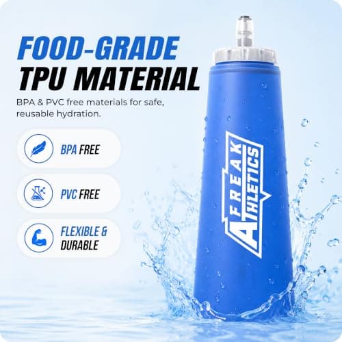 Freak Athletics Collapsible Water Bottle - 2 x 500ml Running Water Bottle — view 5