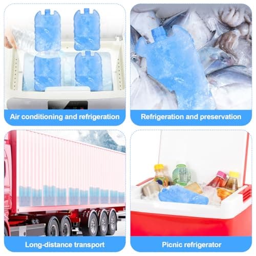 Healvian 4 Pack Ice Packs for Coolers, Freezer Blocks for Lunch Bags — view 6