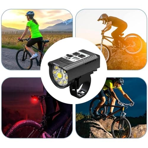 Led Bike Lights Waterproof Super Bright Headlight Taillight — view 3