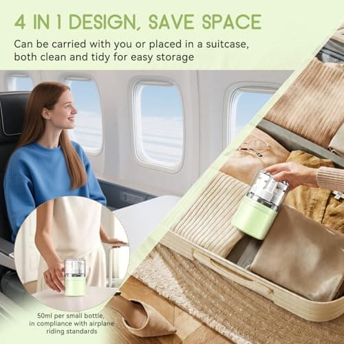 4 in 1 Travel Dispenser Bottle, Leak Proof Travel Toiletry Container — view 6