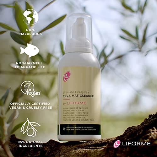 Liforme Ultimate Everyday Yoga Mat Cleaner, Eco-Friendly, Natural & Organic Yoga Mat Cleaner, Vegan, Safe for all Yoga Mats, No Sticky Or Slimy Residue - Cleans, Restores, Refreshes - 150ml/5oz — view 4