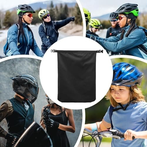 Motorcycle Helmet Carry Bag, Waterproof Oxford Fabric Travel Bag - Large Capacity for Ski and Snowboard Helmet | For Daily Journeys, Travels, Motorcycles, Parking, Garages, Travelling, Roads, Trunk — view 4