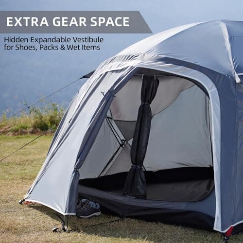 EchoSmile 4 Person Tents for Camping Waterproof Spacious Family Dome Tent — view 3