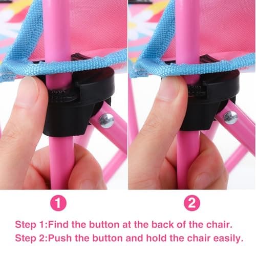 Meng Jiaran Kids Butterfly Folding Camping Chair Oxford Cloth with Cup Holder — view 5