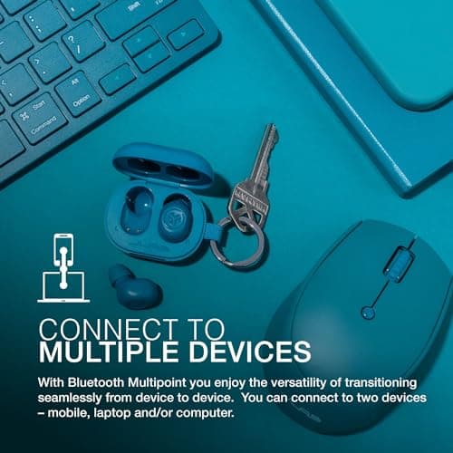 JLab JBuds Mini True Wireless Earbuds with Mic - Bluetooth, Teal — view 4