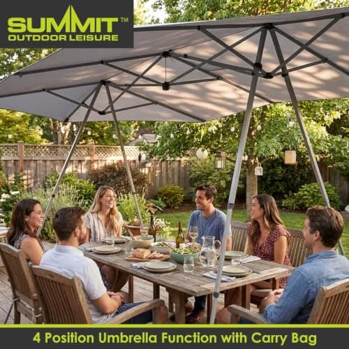 Sun Shade | 6-10 Person | Cooling Material | 4 Position | White — view 6