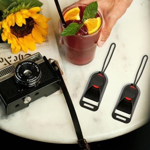 Rumyve 4pcs Camera Strap Buckle,Quick Release Sturdy Shoulder Neck Strap Clip Adapter,Universal Connection Buckle Adapter for Cameras and Binoculars — view 5
