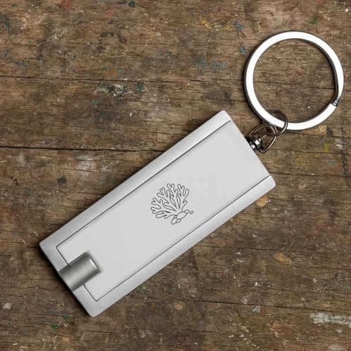 Azeeda 'Coral Fan Outline' LED Keyring Torch (KT00051476) — view 6