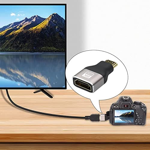 8K Mini Digital AV Male to Standard Female Adapter, Type C to A, 2Pack — view 4