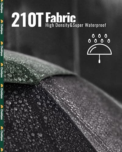 Chakipee Compact Travel Umbrella Windproof Strong- Automatic Folding Umbrellas for Wind and Rain, Double Vented Canopy 210T Fabric 102cm Span - 9 Ribs Portable Umbrella for Men and Women Green — view 6
