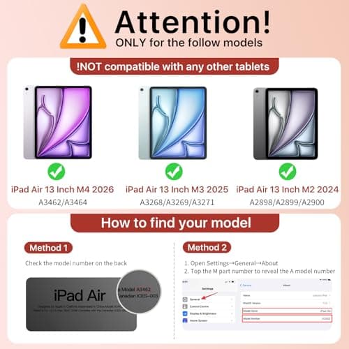MoKo for iPad Air 13-Inch Case (M4/M3/M2) 2026/2025/2024 with Pencil Holder — view 2
