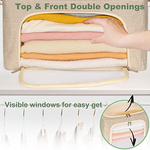 Cashmere Sweater Storage Bag moth proof with natural cedar balls, acid-free sweater bag, closet shelf storage — view 6