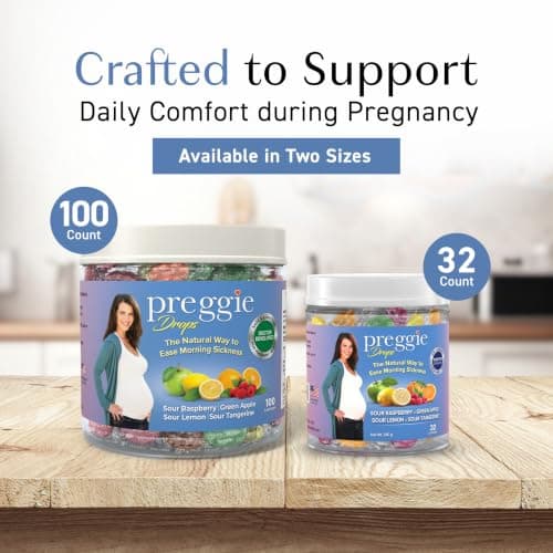Preggie Pop Drops Pregnancy Nausea Relief Morning Sickness Relief with Essential Oils for Pregnant Women - Natural Flavor Variety Pack, 32 Count — view 4