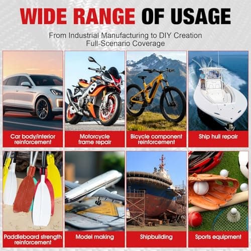 Carbon Fibre Repair Kit, Epoxy Resin Transparente Kit, 100g+27g — view 6
