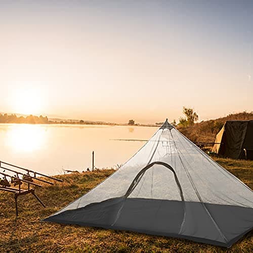 Lixada Camping Tent Mosquito Net with Carry Bag Water Resistant Outdoor Mesh Tent for Hiking Camping Fishing — view 4