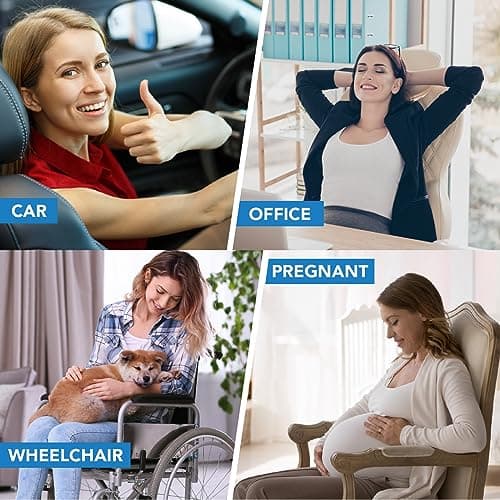 Lofty Aim Lumbar Support Pillow for Car, Car Seat Back Support for Driving — view 6