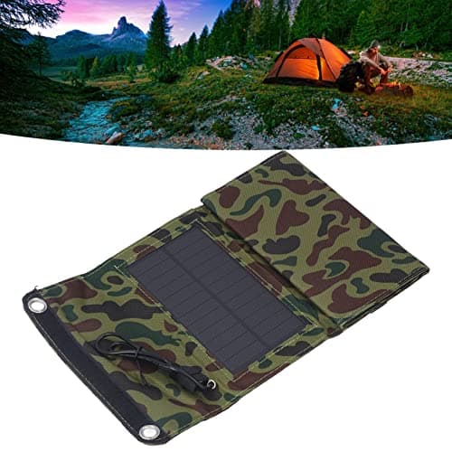 7W Solar Charger Camouflage High Efficiency USB 5.5V 1290MA Solar Panel Charger for Outdoor Travel Mobile Phone Computer — view 5