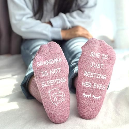 ONEHAUS Cool Funny Socks for Women, Grandma Gifts Ideals Great,Unique Mother Gifts Socks, Best Mother's Day Gifts from Grandson Granddaughter — view 6