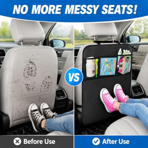 WANIXIA Car Seat Back Organiser 600D Oxford Fabric Storage Pockets — view 6