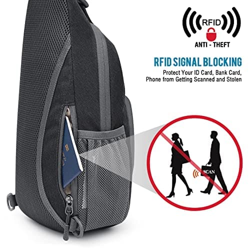 G4Free RFID Sling Bag Crossbody Backpack Chest Shoulder Bag Casual Gym Daypack Men Women Outdoor Cycling Travel Hiking — view 6