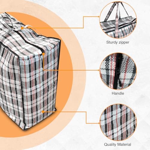 ANSIO Large Laundry Bags, Storage Bags, 80x30x60cm, Assorted 10 Pack — view 2