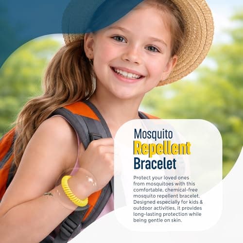 Mosquito Repellent Bracelet - 12 Bands, Triple Strength, Multi Coil, DEET-Free with 250 Hours Natural Anti Bug Wristbands for Adults & Kids - Insect Repellent Bracelet Bands — view 6