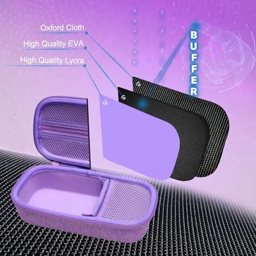 XANAD Hard Camera Case for Mirrorless Digital Camera and Lens Purple — view 6