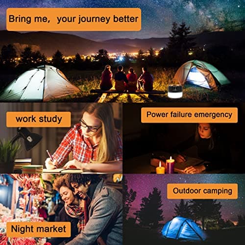 Flintronic Solar Camping Lantern, 1000LM Remote Control, 5 Modes Waterproof Tent Light, Suitable for Hiking, Fishing, Hunting — view 6
