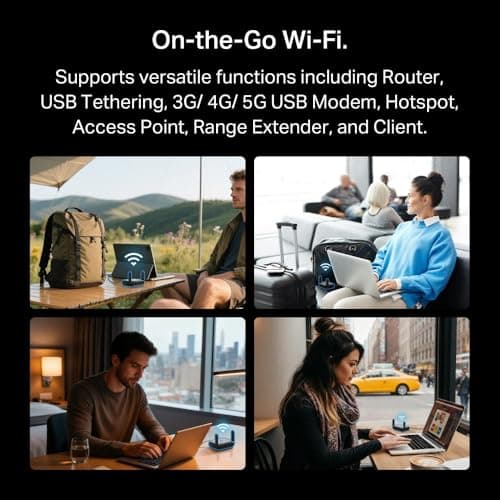 NEW TP-Link TL-WR1512X AX1500Mbps WiFi 6 Travel Router, Dual Band Portable VPN Router with VPN Client & Server, Portable WiFi with 2 Antennas, USB 3.0, Ideal for Hotel, Business Travel and Remote Work — view 4