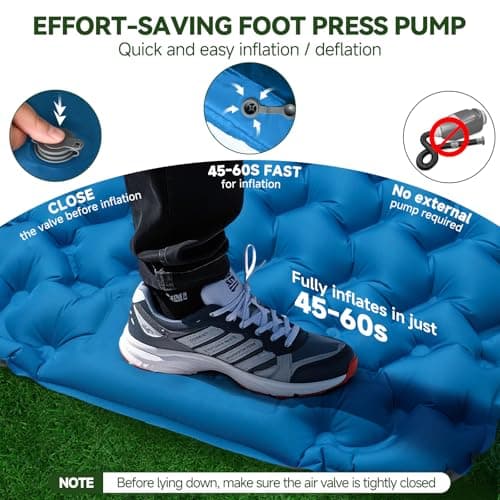 Sleeping Pad Ultralight Inflatable Camping Mat Self Inflating 200x68cm — view 4