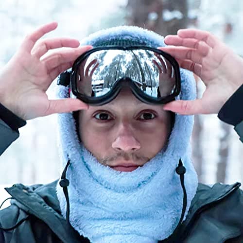 Shy Velvet Thermal Balaclava Unisex Wind-Resistant Ski Mask Fleece Cycling Motorcycle Balaclava Men Face Coverings Women Cold Weather Face Mask Female Sky Blue — view 5