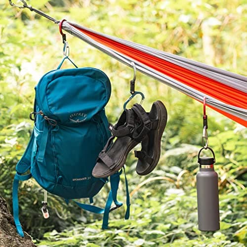 HEROCLIP GEAR AID Medium - Carabiner Clip, Hook & Hang Camping Accessories, Handbag, Purse or Backpack, Baby Pushchair Pram Hanger, Multifunctional Gadget for Fishing, Hiking & Travel — view 6