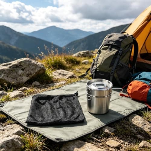 Caswynlife Foldable Camping Pot 304 Stainless Steel Cookware — view 6