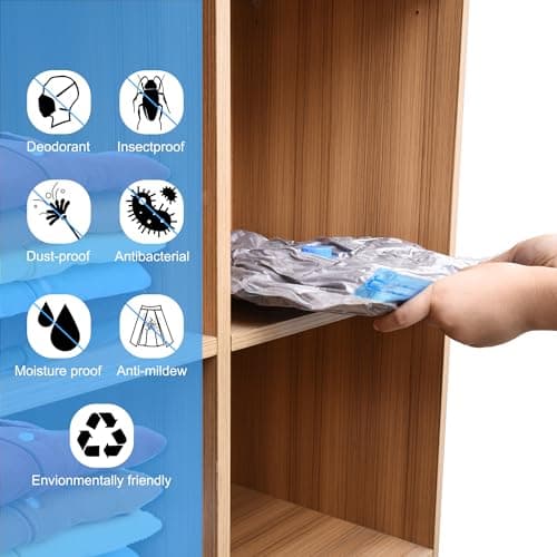 6 pack 60 x 40 Small Vacuum Storage Bags, Space Saver Bags for Travel — view 6