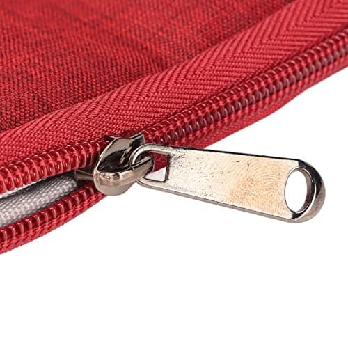 Watch Band Storage Bag Portable Case for Smartwatch Straps Cable Earphones Travel | Ideal Mothers Fathers Friends | High Grade Cationic 300D Material (Burgundy) — view 5