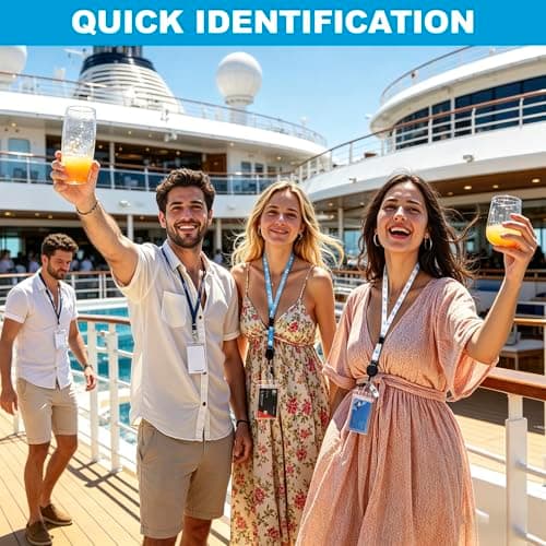 8 Pack P&O Cruise Luggage Tag Holder,Waterproof Clear Tags Luggage Bag Tag — view 6