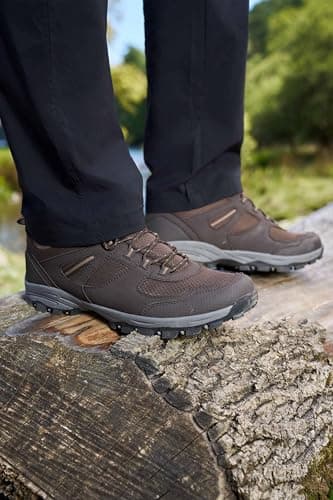 Mountain Warehouse McLeod Mens Wide-Fit Walking Shoes Dark Bro 12 — view 2