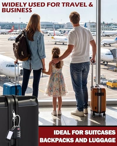 Acual 2 Pack Suitcase Locks, Luggage Locks,TSA Approved Luggage Locks — view 6