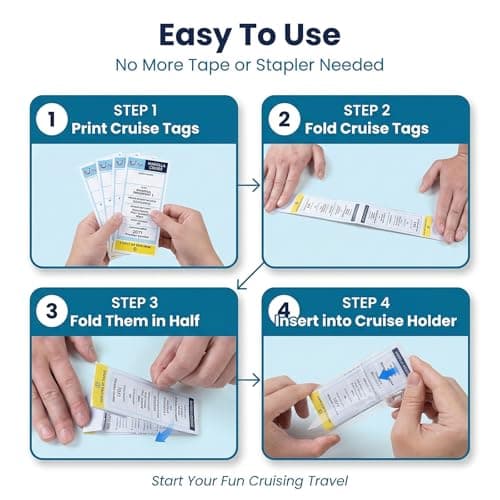 Wanheart 8Pcs Luggage Tag Holders for Marella (TUI) Cruise Lines — view 4