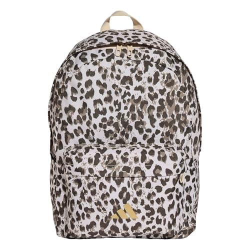adidas Unisex Leo Graphic Backpack, Crystal Linen/Khaki Six, One Size