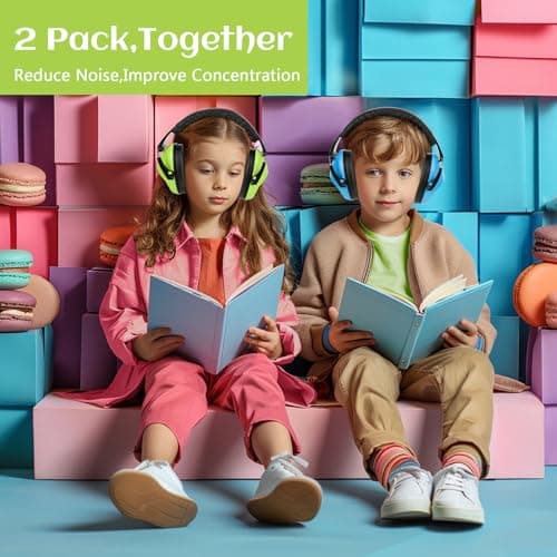 cumunebula Ear Defenders Children - Kids Ear Defenders for Autism, Toddler, Children Age 3-16 Years Old - Noise Cancelling Headphones for Kids for Concerts, Air Shows, Fireworks - 28dB SNR — view 2