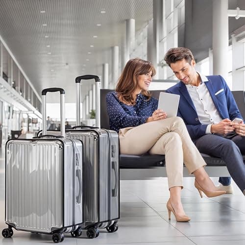 30 Inch Suitcase Cover Clear Luggage Cover with Secure Strap & Luggage Tag — view 5