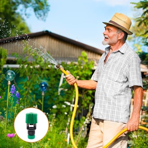 2PCS Hose Pipe Tap Connector Set, Universal Hose to Tap Connector with 12-16mm Adapter, Indoor Outdoor Tap to Hose Connector UK for Garden Watering, Car Washing, Kitchen and Bathroom Use — view 6